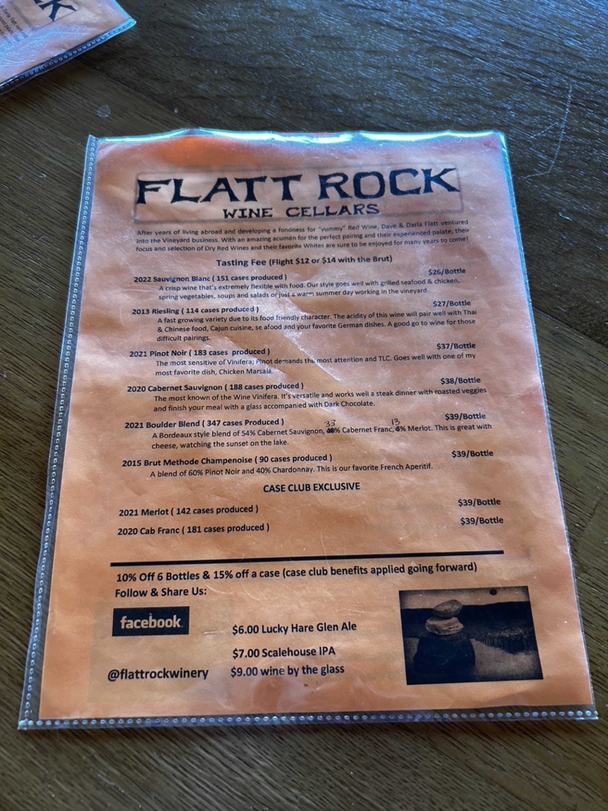 Flatt Rock Wine Cellars